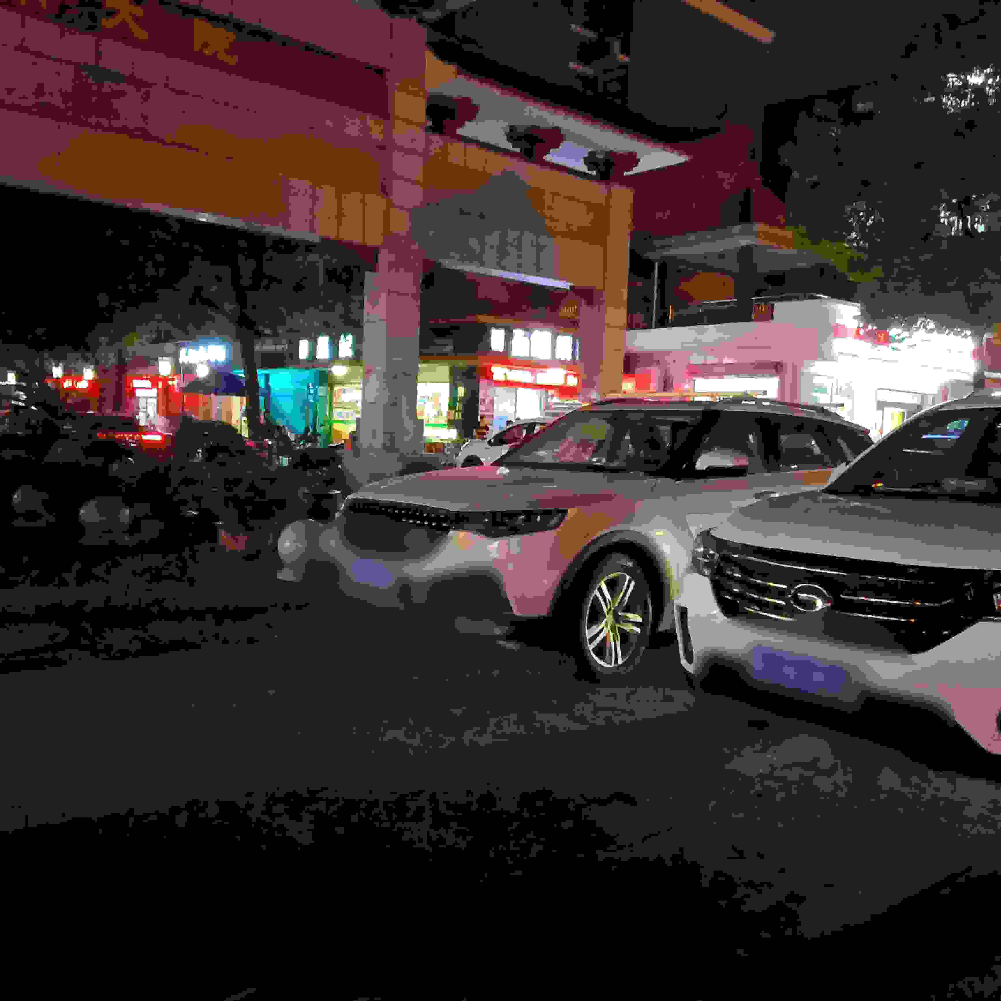 小区门口违停