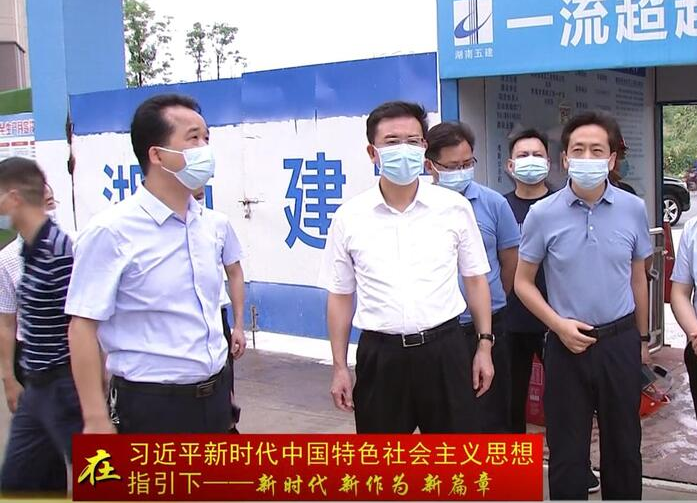 朱金平调研江南城区项目建设工作
