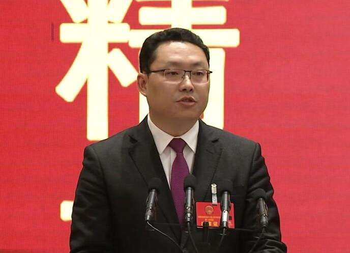 新当选的鼎城区人民政府区长陈远发表就职讲话