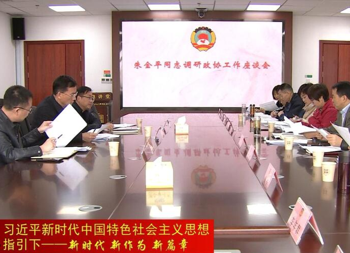 朱金平到区人大、区政协机关开展调研