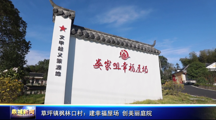草坪镇枫林口村：建幸福屋场 创美丽庭院