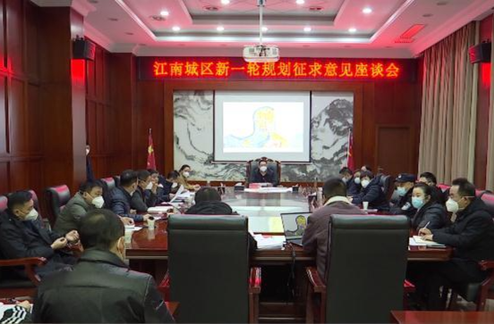 陈远主持召开江南城区新一轮规划征求意见座谈会