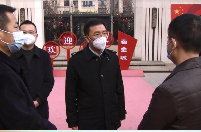 朱金平督导检查春节期间烟花爆竹“禁燃禁放”工作