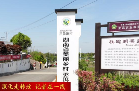 【深化走转改  记者在一线】草坪镇三角堆村：“内外兼修”    奏响乡村振兴新乐章