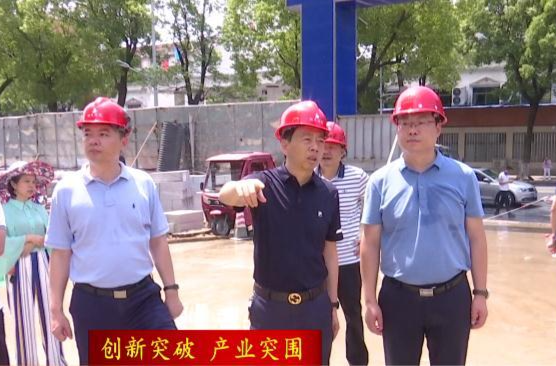 陈远督导吾悦广场项目建设工作