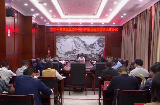 陈远主持召开2023年鼎城区生态环境保护委员会第四次全会