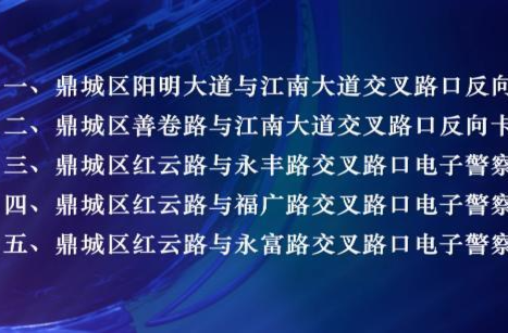 关于鼎城区新增违法取证设备的公示