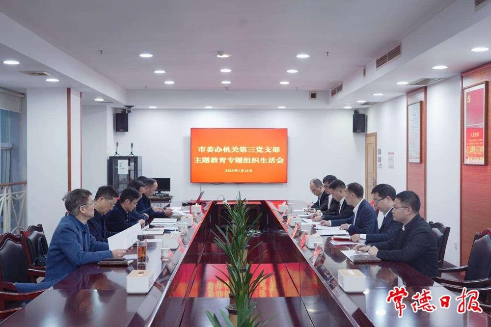 曹志强参加市委办机关第三党支部主题教育专题组织生活会
