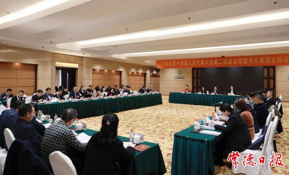 省十四届人大二次会议常德代表团召开第五次全体会议