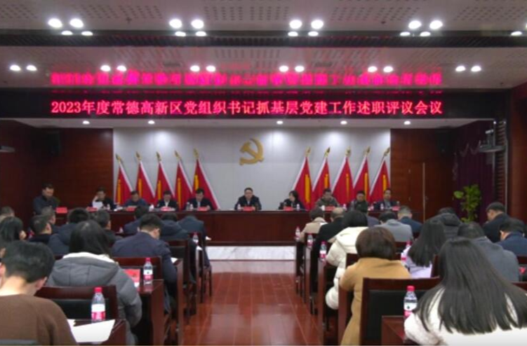 陈远主持召开常德高新区2023年度党组织书记抓基层党建工作述职评议会议