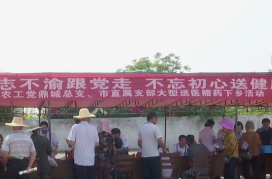 农工党鼎城总支：开展“慢性病义诊”送医送药下乡活动