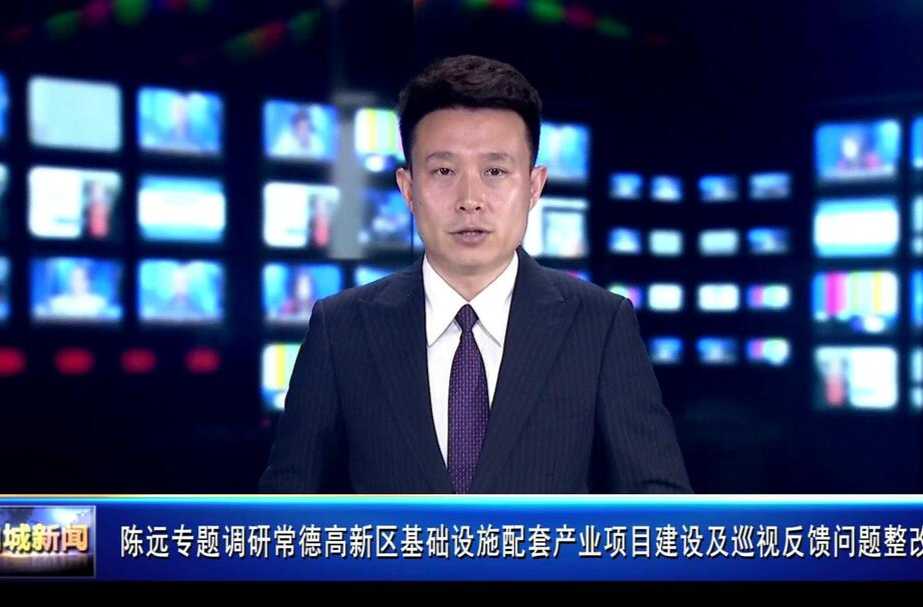 陈远专题调研常德高新区基础设施配套产业项目建设及巡视反馈问题整改工作