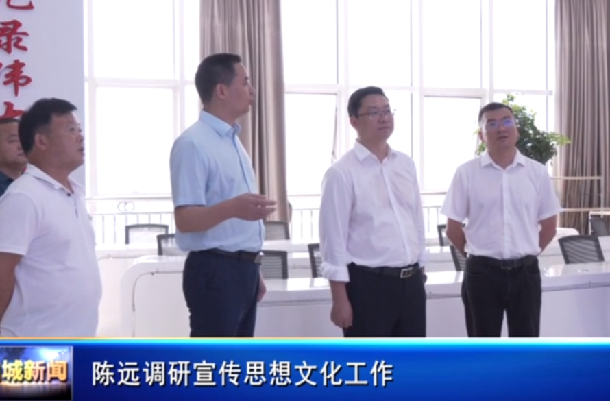 陈远调研宣传思想文化工作