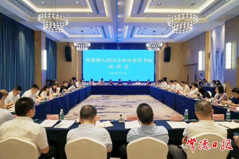 粤港澳大湾区企业家来常德考察座谈会举行