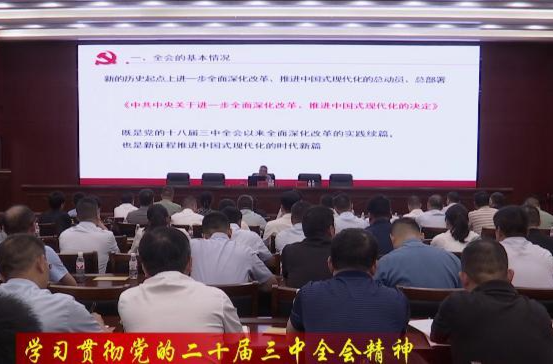 鼎城区学习贯彻党的二十届三中全会精神市委宣讲团报告会举行