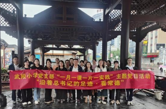 武陵小学：组织党员教师开展“沿着总书记的足迹·看常德”活动