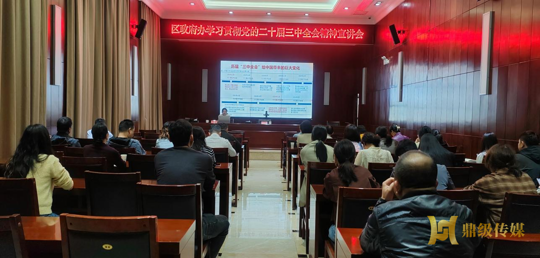 区政府办召开学习贯彻党的二十届三中全会精神宣讲会