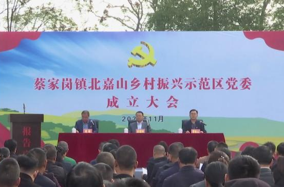 蔡家岗镇北嘉山乡村振兴示范区党委成立