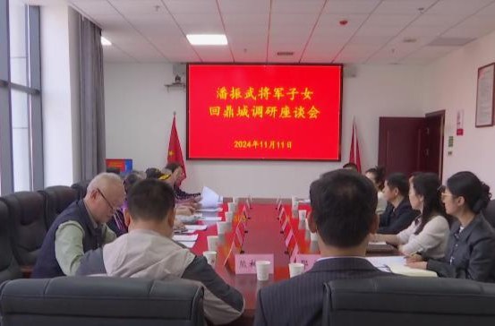 潘振武将军子女回家乡鼎城调研