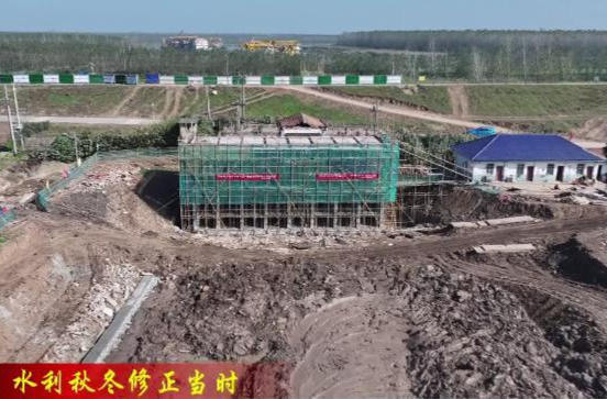 【水利秋冬修正当时】十美堂镇：荷包湖机埠新建项目有序推进