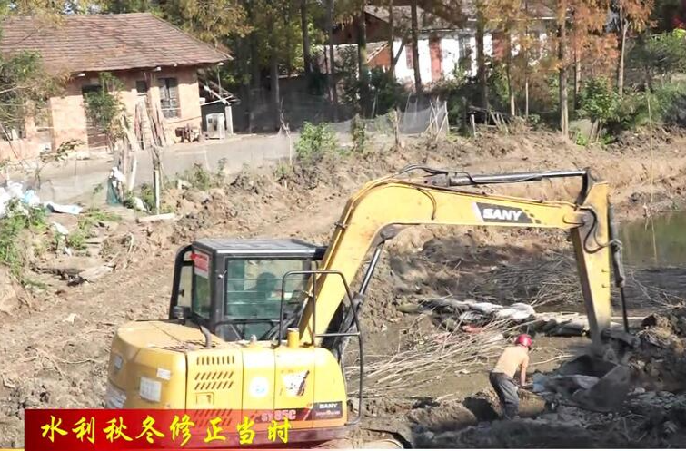 韩公渡镇：抢抓工期  加快水利基础设施建设
