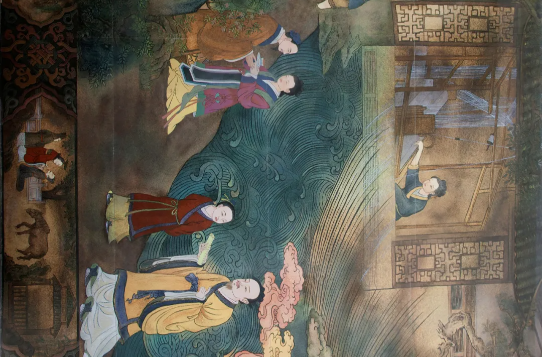 小编带你赏画墙丨她是古代有名的贤内助 相夫有方被传为佳话！