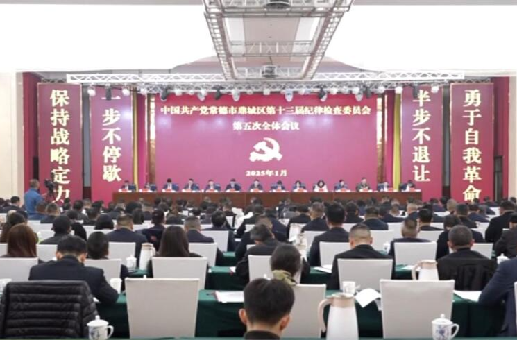 中国共产党常德市鼎城区第十三届纪律检查委员会第五次全体会议召开