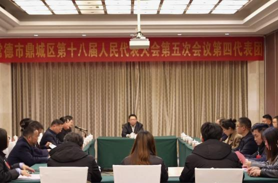 鼎城区十八届人大五次会议举行各代表团会议