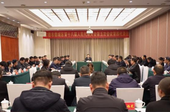 鼎城区十八届人大五次会议举行各代表团会议