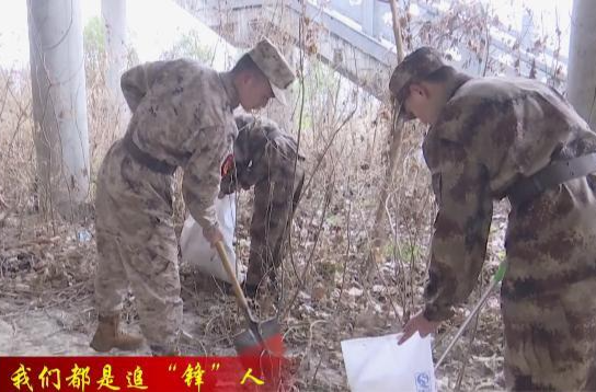 鼎城区人武部组织预定新兵开展学雷锋活动