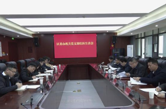 陈远参加区委办机关党支部2024年度组织生活会