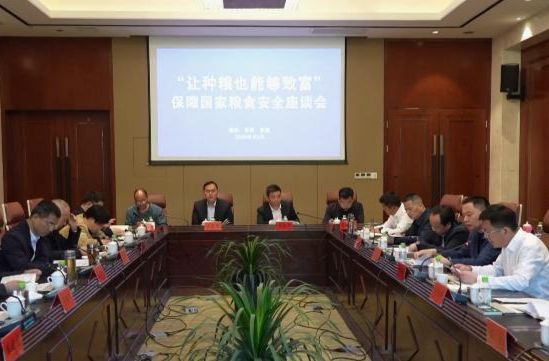 鼎城区召开“让种粮也能够致富”保障国家粮食安全座谈会