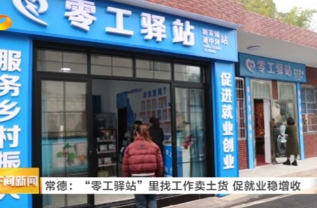 湖南卫视《午间新闻》丨常德：“零工驿站”里找工作卖土货 促就业稳增收