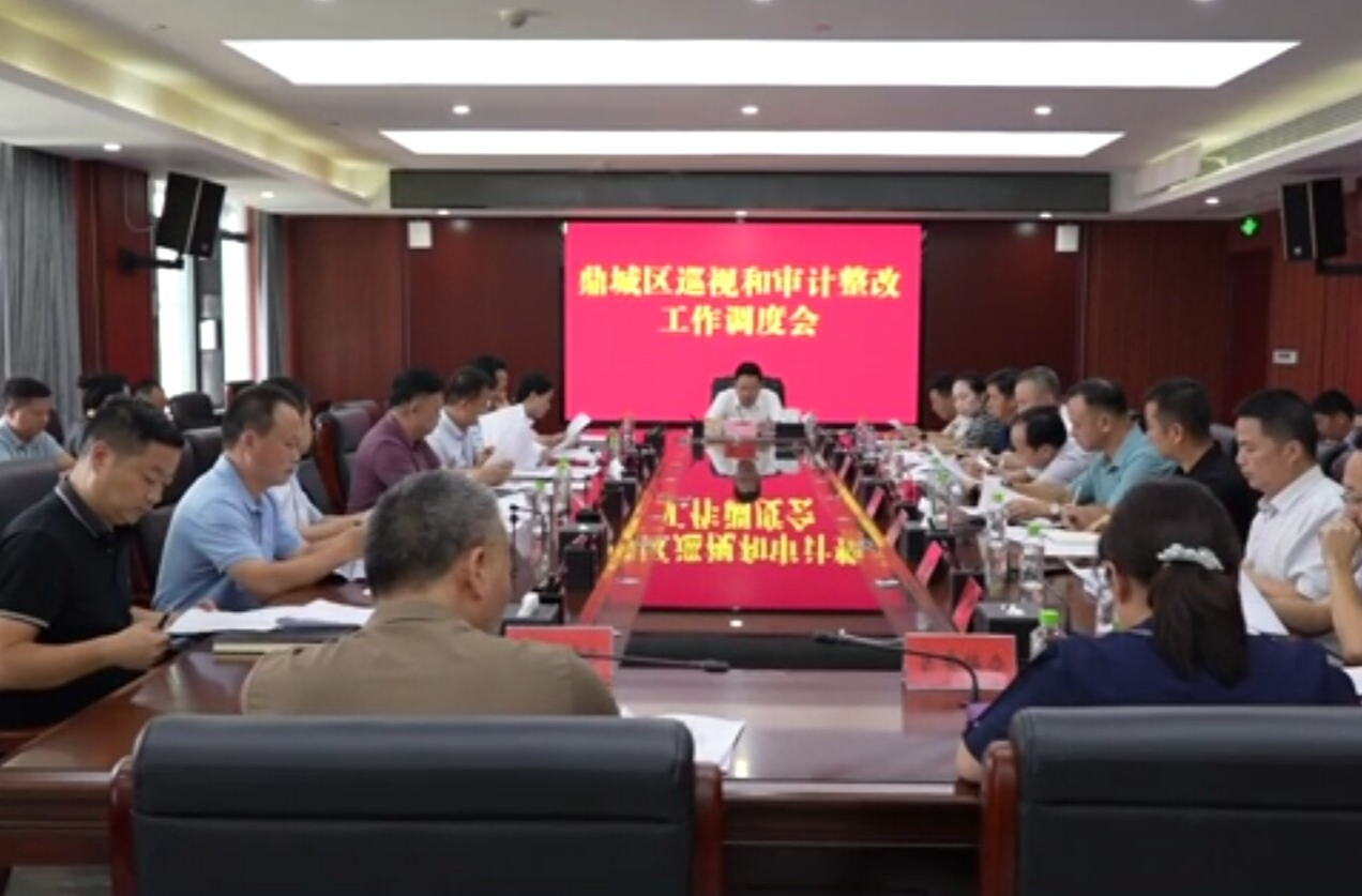 陈远主持召开鼎城区巡视和审计整改工作调度会