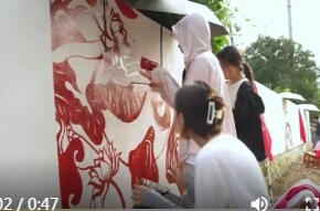 湖南应用技术学院："三下乡"志愿服务队用画笔赋能乡村振兴