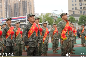 鼎城区人武部：举行2025年下半年新兵役前教育成效展演