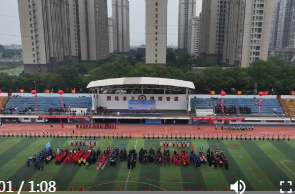 鼎城区第三十三届中小学田径运动会开幕