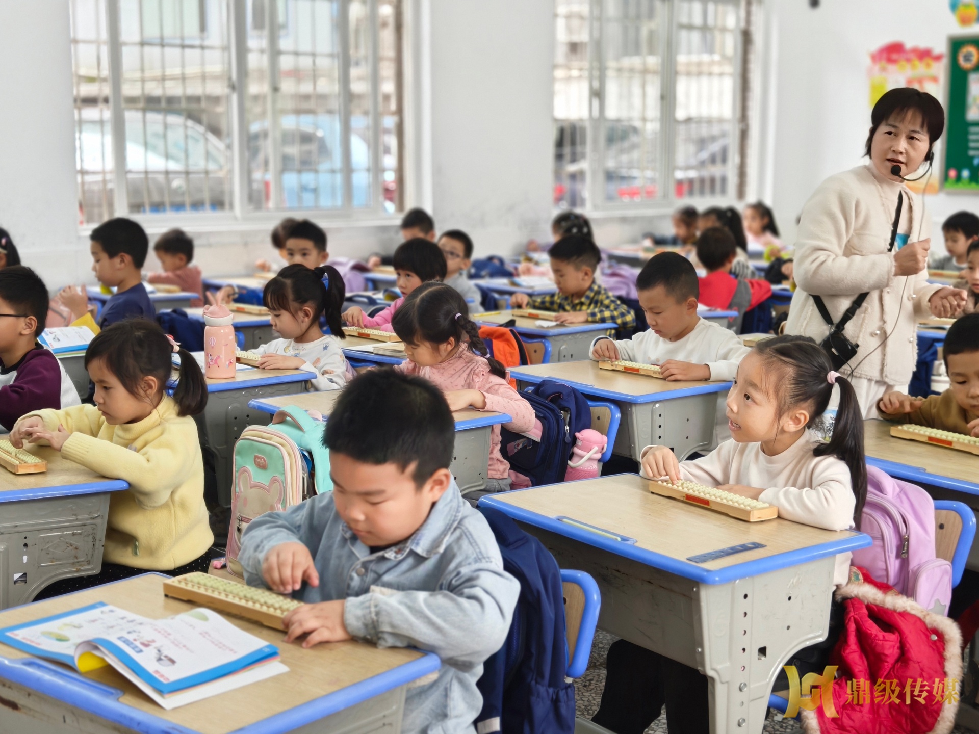 省珠协专家组莅临鼎城武陵小学督查珠心算教学