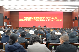 鼎城区委理论学习中心组开展2025年第十三次集体（扩大）学习