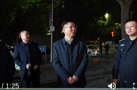 何朝辉督导检查春节烟花爆竹禁燃禁放工作