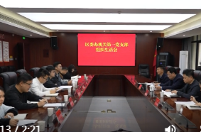 陈远参加区委办机关第一党支部组织生活会