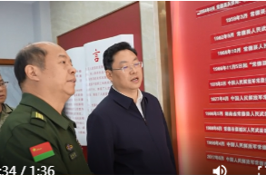 黄献国来鼎城调研武装与国防教育工作