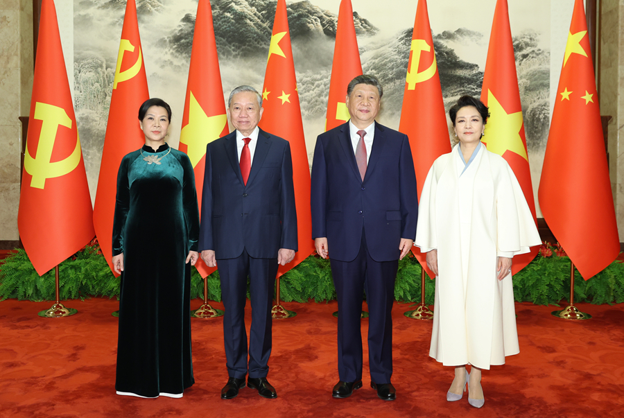 习近平同越共中央总书记、国家主席苏林举行会谈