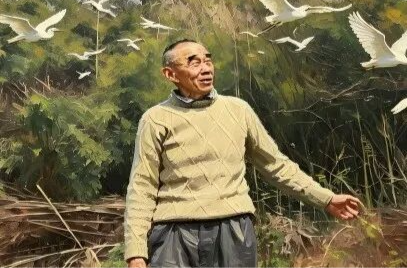 劝不住的就报警！74岁“鸟叔”有自己的“湿地Style”