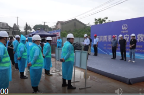 中铁四局宜常铁路三分部开展防洪防汛应急演练