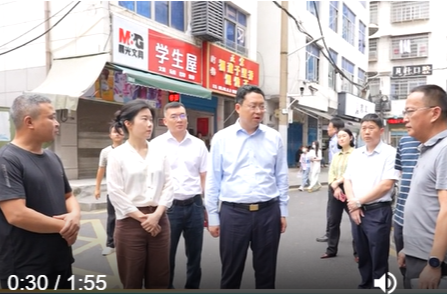 陈远督导文明城市创建工作