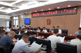 鼎城区第十八届人大常委会第三十八次会议举行