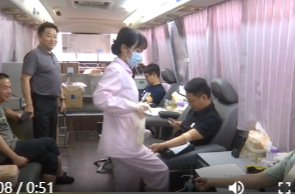 鼎城：无偿献血进机关   干部职工献爱心