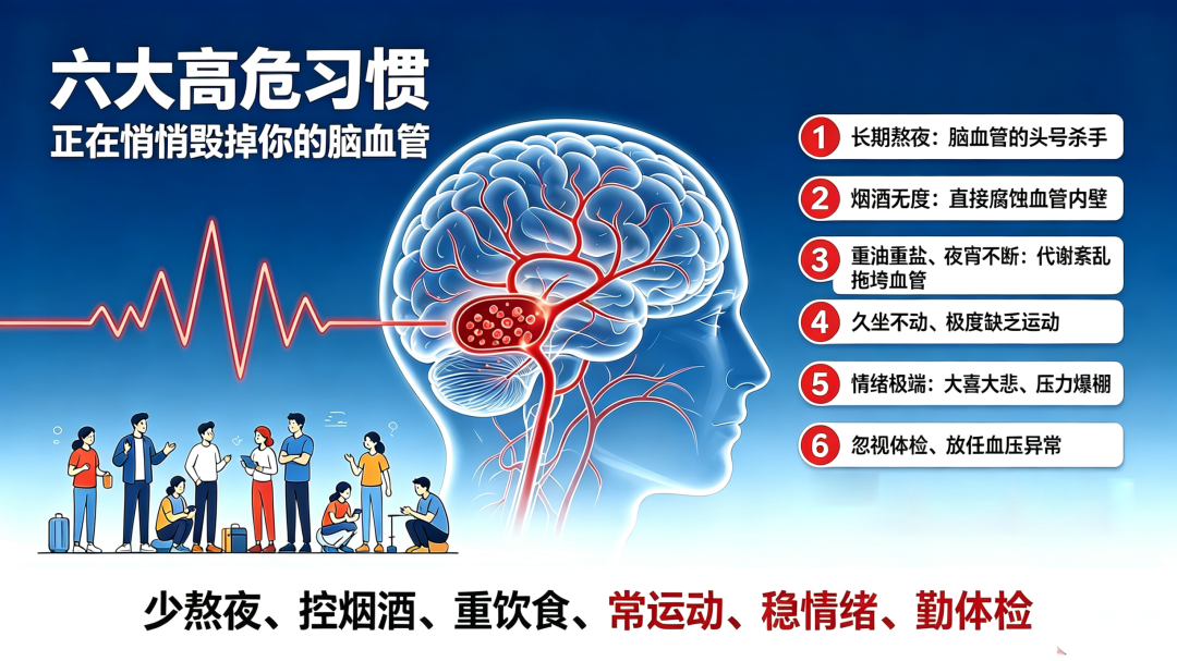 【健康科普】年轻人也会脑出血！不良习惯正在透支你的脑血管