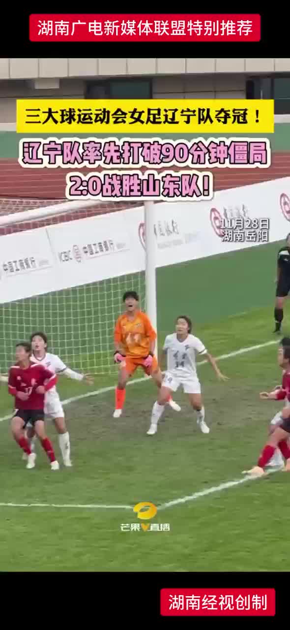 三大球运动会女足辽宁队夺冠